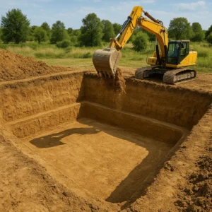 Excavaciones para piscinas